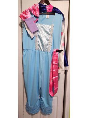 Toy Story 4 Bo Peep Adult Costume Plus Disney Jumpsuit Cape Bow Belt